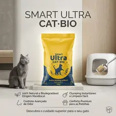 Areia Biodegradável para Gatos 4kg + Brinquedo com Catnip – Elimina Odores