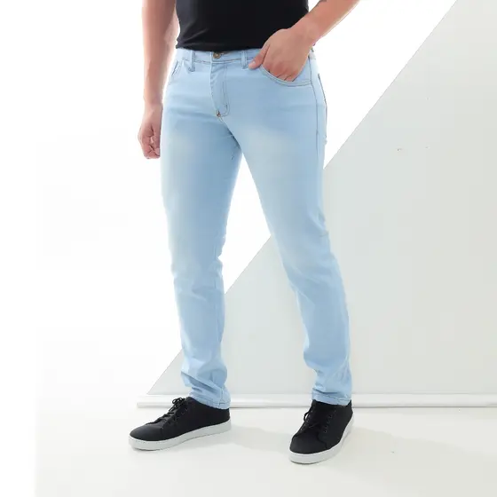 Calça Jeans Masculina Slim Elastano Lycra Premium