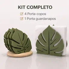 Kit 1|3|5 Porta Guardanapo Decorativo Costela de Adão Mesa Posta Cozinha Moderna