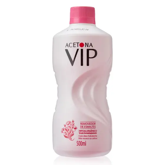 Acetona Vip - Removedor de Esmalte - 500ml