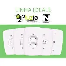 Tomada e Interruptor   Pluzie linha Ideale 10A/ 20A