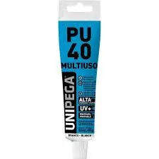 Cola Adesivo PU40 Selante Poliuretano 50ml/ 80g Multiuso Vedação Para Reparos Silicone PU Profissional