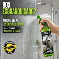 Limpa Box Vidro Banheiro Blindex 500ml - Remove Mancha de Vidros Sem Esforço - Elimina Calcário