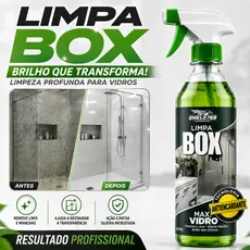 Limpador de Vidro Box Banheiro  - Tira Gordura Sem Esforço - Elimina Calcário