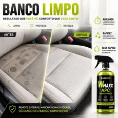 Limpa Estofado Spray Automotivo - Banco Teto Painel Portas - APC Uso Geral Wmaxx 500ml