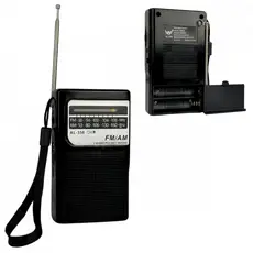 Mini Rádio De Bolso FM/AM/P2 de 2 Bandas Retrô Vertical Pocket Altomex