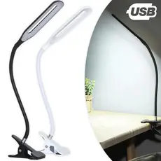 Luminária LED de Mesa USB com Presilha Flexível XLS JZ-USBD para Estudo Leitura e Escritório