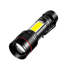 Mini Lanterna Tática com Led e Zoom Recarregável USB Kapbom KA-L1310