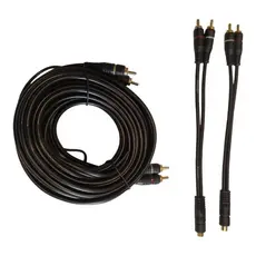 Cabo Som Automotivo Rca 5 Metros + 2 Cabos Y Carro P/modulo
