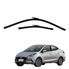 Par Palhetas Limpador de Para-brisa Dianteiro Hyundai HB20S 2020 a 2026