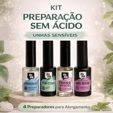 Kit Alongamento em Gel Sem Ácido para Unhas Sensíveis 4 Itens It’s Me