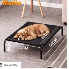 Cama Elevada para Cachorro e Gato - Resistente até 35kg, Respirável e Anti-Umidade Animais de estimação  pequeno e médio