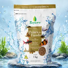 Ração Poytara Peixes De Fundo 1Kg Alimento Completo P/ Peixes Linha Premium Envio Imediato Promoção.