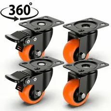 Kit 4 Rodinhas Para Móveis 360° Reforçadas – Suporta Peso Alto | Não Danifica Piso Instalação Rápida