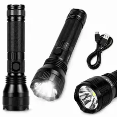 Lanterna LED Recarregável 3W Forte 150m USB Alta Potência Portátil