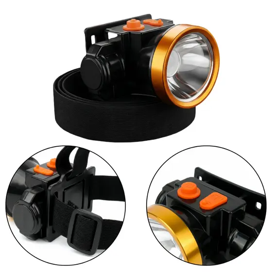 Lanterna de Cabeça LED Recarregável – Super Potente e à Prova D’Água | Ideal para Trilhas e Pesca
