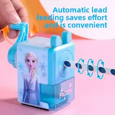 Apontador De Lápis Rotativo Manivela Automático Durável Estudante Dos Desenhos Animados Das Crianças Plaina Máquina