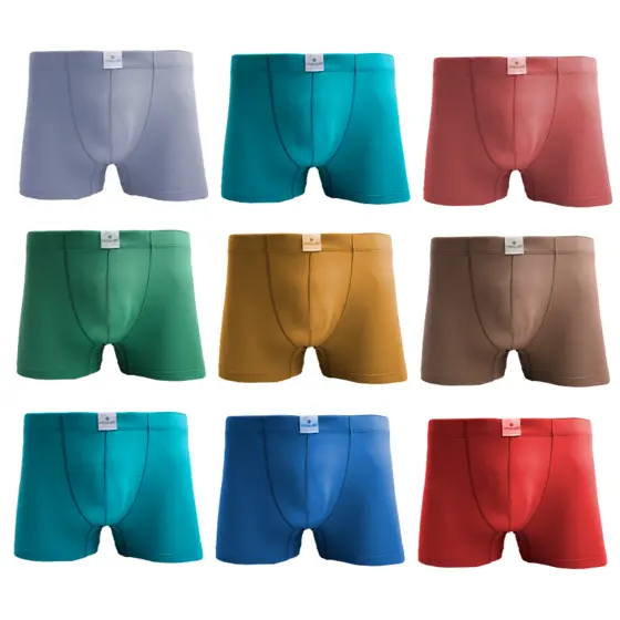 Cueca Boxer Masculina Kit 10 Unidades Microfibra Premium Adulto