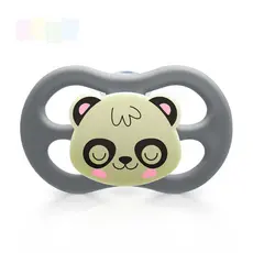 Chupeta Little Friends Brilha no Escuro Simétrica Lillo 6+m  Tam 2 Neutra Glow Panda