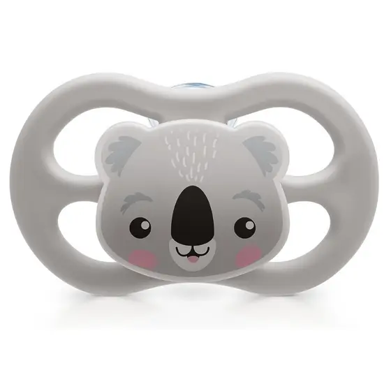 Chupeta Little Friends Lillo Bico Simétrico de Silicone 0-6 Meses Coala