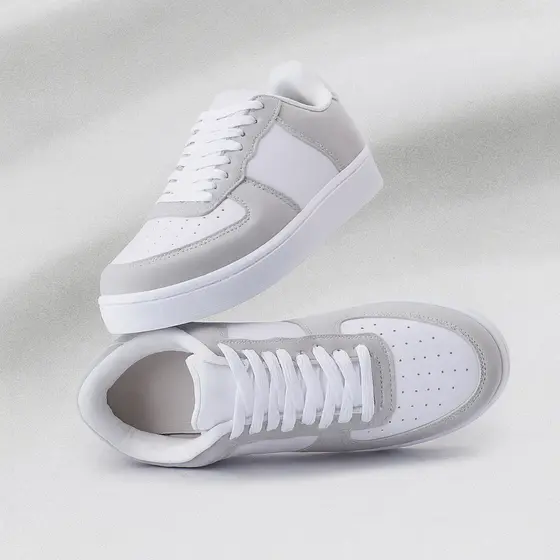 Tênis Plataforma Casual Feminino Masculino Branco Leve Confortável Estiloso