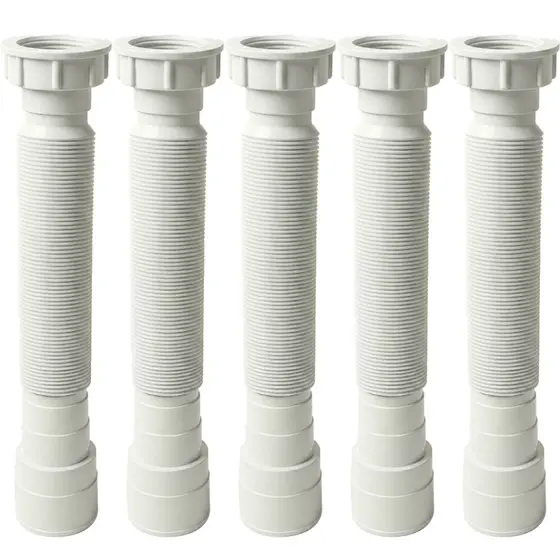 Kit 5un Sifão Cano Sanfonado De Pia Cozinha Banheiro Tanque