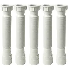 Kit 5un Sifão Cano Sanfonado De Pia Cozinha Banheiro Tanque