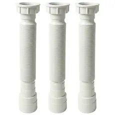 Kit 3un Sifão Sanfonado De Pia Cozinha Banheiro Tanque