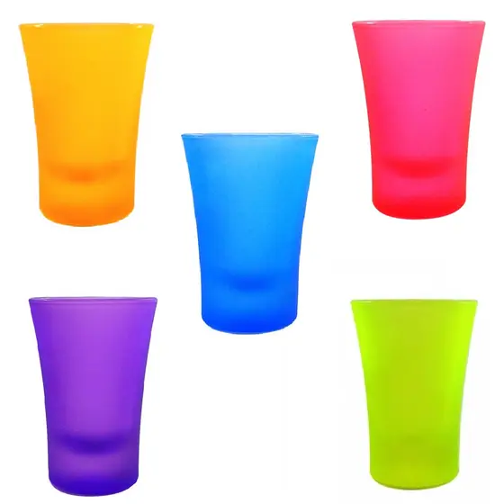 Copo Shot Neon Copo Shot Colorido Copo Uma Dose Colorido