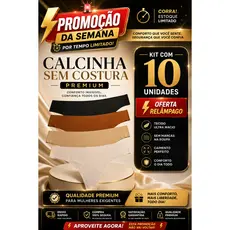 Kit 10 Calcinhas Fio Dental Sem Costura Não Marca Confortável Premium Corte Laser