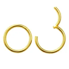 KIT 2 Piercing Argola Click em Titânio Septo Helix Daith Orelha, Cartilagem, Brinco, Septo, Daith, Tragus, Rook, Conch