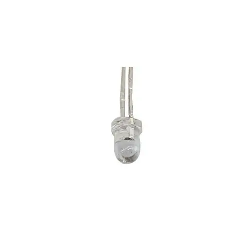 100 Unidades Led Incolor Acende Vermelho 3 Mm Cristal