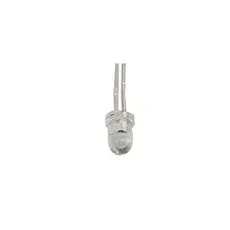 100 Unidades Led Incolor Acende Vermelho 3 Mm Cristal