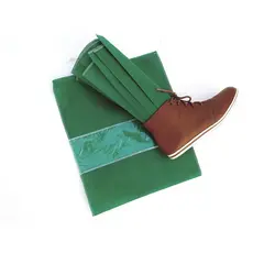 12 saco organizador de tnt VERDE para guardar e proteger sapatos, tênis, sandálias, medida 30cm x 30cm