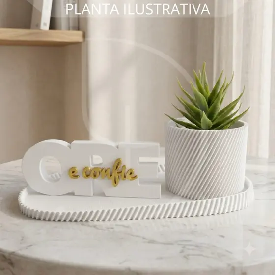 Kit Decorativo “Ore e Confie” – Fé, Estilo e Modernidade