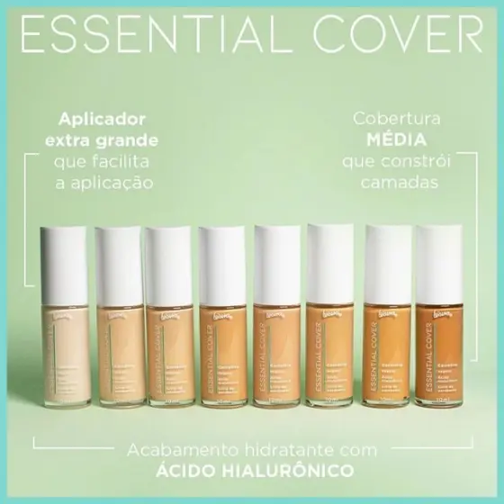 Corretivo Líquido Essential Cover Luisance Alta Cobertura Longa Duração