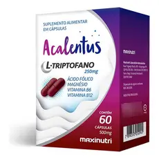 Melatonina Com L Triptofano Vitam.B6 B9 B12 60cps Maxinutri
