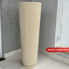 Vaso Ibiza de polietileno para plantas decorativo Coluna Lisa Polida 70cm