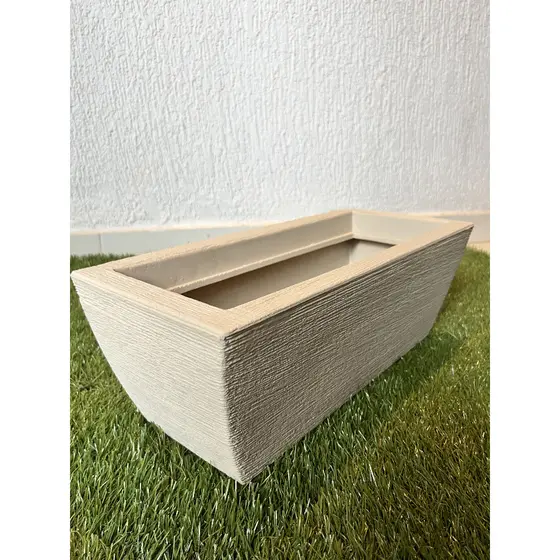 Vaso Decorativo Polietileno para Plantas Jardineira Medidas 15x18x41cm