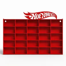 Expositor de Carrinhos Hot Wheels Miniatura Porta Carrinhos Decorativo de Parede em MDF