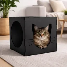 Nicho Toca Casinha Para Gato Pet em MDF 3mm Arranhador Gato