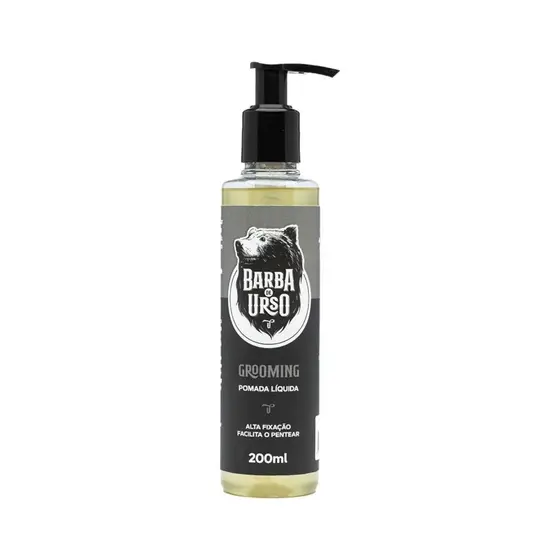 Grooming Pomada Líquida modelador de cabelo e barba Barba De Urso 200ml