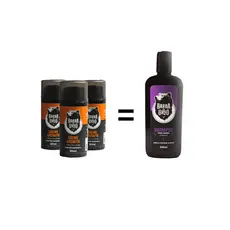 KIT 3 Frascos Tônico para crescimento da Barba + SHAMPOO SÂNDALO