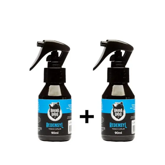 Kit 2 Tônico Capilar Redensyl Antiqueda e Crescimento de cabelo masculino Barba de Urso 90ml cada