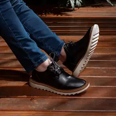 Sapato Social Oxford Luca Tratorado Confortável Masculino Social Brogue Casamento Igreja Dia dos Pais