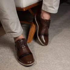 Sapato Masculino Oxford Santiago Confortável Sapato Masculino Social Brogue Moderno Casamento Igreja Dia dos Pais