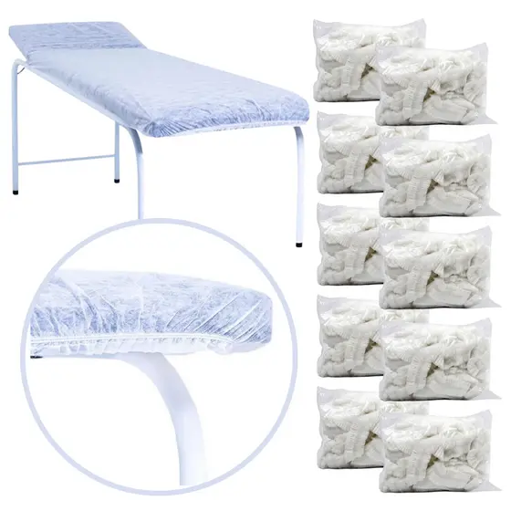 100 Lençol Descartável Maca Hospitalar Tnt 90x220 cm C/ Elástico Prevemax