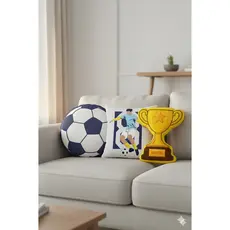 Kit Almofadas Coleção Paixão Pelo Futebol Cheias