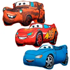 Almofadas Infantil Carros Relâmpago McQueen Mate e Sally Decoração Quarto Menino 48x40cm