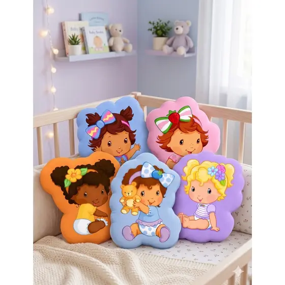 Almofada Moranguinho Baby e Suas Amigas ~ Decoração Quarto, Festa, Consultório Infantil